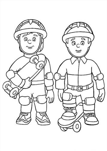 Kids-n-fun.de | 38 Ausmalbilder von Feuerwehrmann Sam